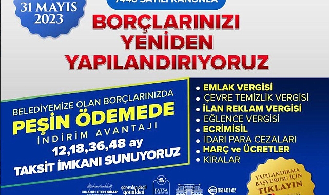 VERGİ AFFINDA SON BAŞVURU