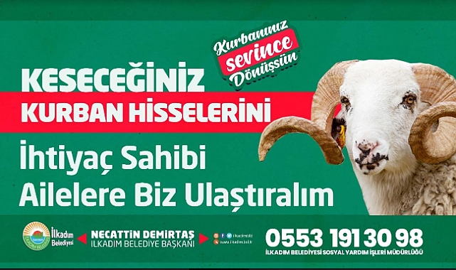 BAYRAMDA KURBAN BAĞIŞLARINIZI BEKLİYORUZ
