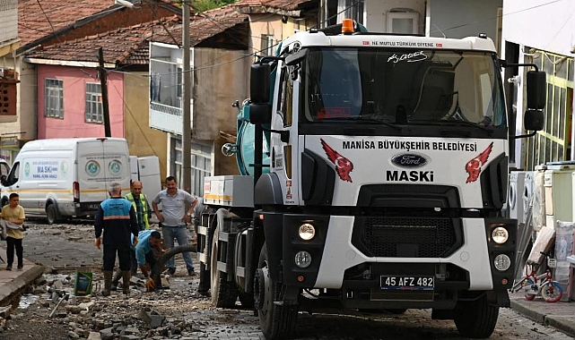Büyükşehir ve MASKİ Demirci’de Yağış Teyakkuzunda
