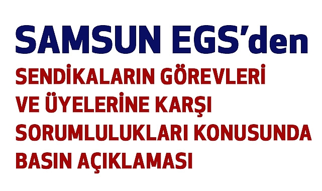 Koyuncu'dan Siyaset Üstü Sendikalar Üzerine Basın Açıklaması