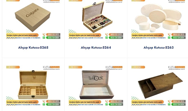 Kutu Fabrikasının En İyi Ahşap Kutu Modelleri