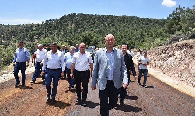 Saruhanlı’da Grup Yolları Asfaltla Kaplanıyor