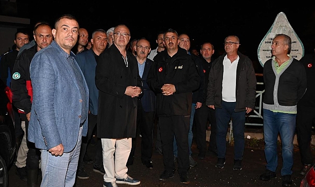 Aslay, Yağışta Özveriyle Çalışan Ekiplere Teşekkür Etti