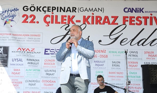 Gökçepınar Mahallesi’nde Çilek-Kiraz Festivali düzenlendi