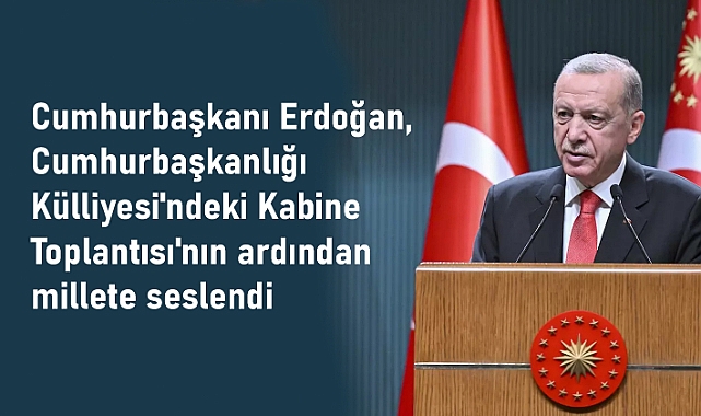 Cumhurbaşkanımız Erdoğan, Millete Seslendi
