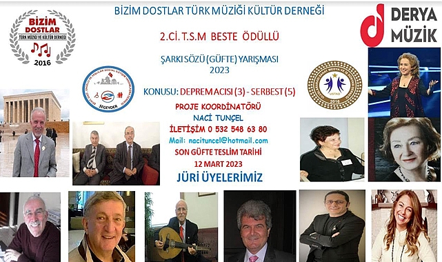 Samsunlu Sanatçılar Ankara Bizim Dostlar Derneği, 2. TSM Güfte Yarışması Finali'nde