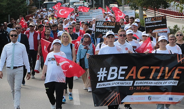 Avrupa Spor Haftası düzenlenen etkinliklerle kutlandı
