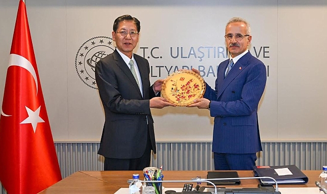 Bakan Uraloğlu, Büyükelçi Liu Shaobin’i Makamında Kabul Etti