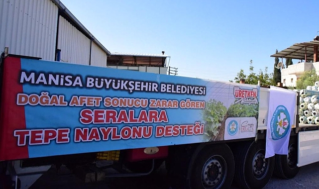 Büyükşehirden 124 üreticiye 13 ton sera naylonu desteği
