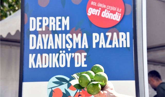 DEPREMZEDE ÇİFTÇİLERİN ÜRÜNLERİNE YOĞUN İLGİ