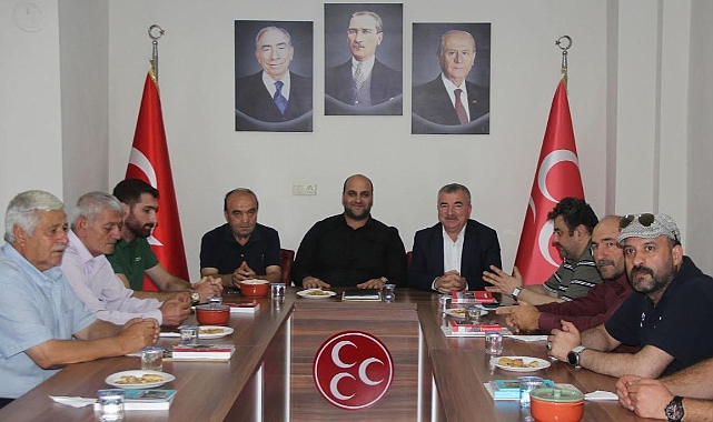 Havza Belediye Başkanı Özdemir MHP İlçe Başkanlığını ziyaret etti