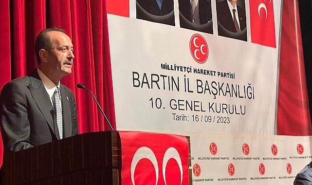 MHP'li Osmanağaoğlu, Bartın İl Başkanlığı Olağan Kongresi'nde Konuştu