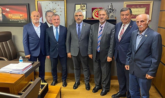 Havza heyeti, AK Parti Milletvekili Ersan Aksu'ya ziyaret etti