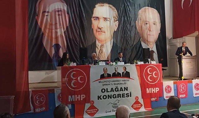 OSMANAĞAOĞLU, MHP Şırnak İl Başkanlığı Olağan Kongresinde” konuştu.