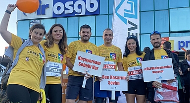 LÖSEV TAKIMI  LÖSEMİLİ ÇOCUKLAR HAFTASI’NDA FARKINDALIK İÇİN KOŞTU