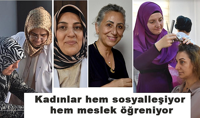 Samsun'da Kadınlar Hem Sosyalleşiyor Hem Meslek Öğreniyor