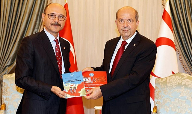 Talip Geylan, KKTC Cumhurbaşkanı Ersin Tatar'ı Ziyaret Etti