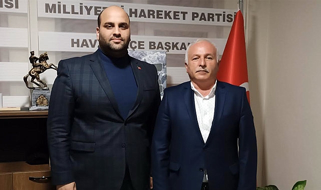 AK Parti Havza Belediye Başkan Aday Adayı Aydın Kaya, MHP İlçe Başkanlığını Ziyaret Etti