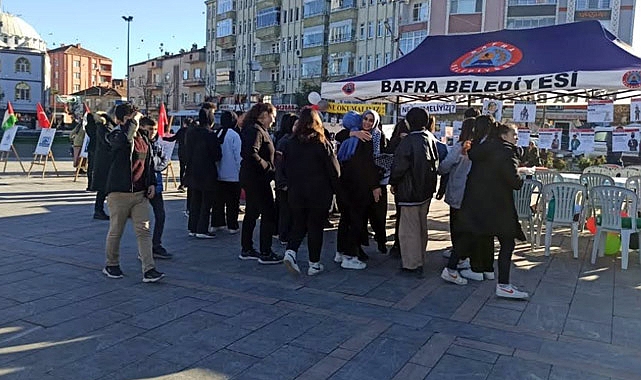 Alaçam'da Şehit Kadir Kara Anadolu İmam Hatip Lisesi'nden Filistinlilere Yardım Eli