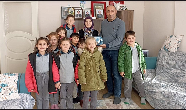 Bafra Doğanca İlkokulu'ndan Şehit Annesine Anlamlı Ziyaret