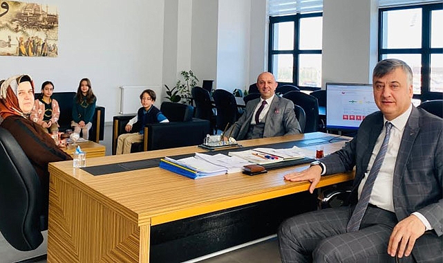 BAFRA İLÇE MİLLİ EĞİTİM MÜDÜRÜ KATİPOĞLU'NA ZİYARET
