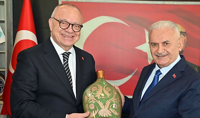 Başkan Ergün, Binali Yıldırım'ı konuk etti