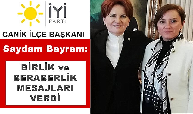 İYİ Parti Canik İlçe Başkanı Saydam Bayram'dan 2024 Yılı Mesajı