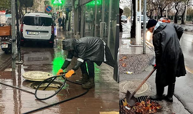Manisa Büyükşehir ve MASKİ Ekipleri, Yağışla Mücadelede Sahada