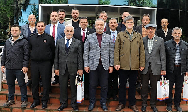 Muhtar Dernek Başkanlarından Başkan Topaloğlu’na Ziyaret