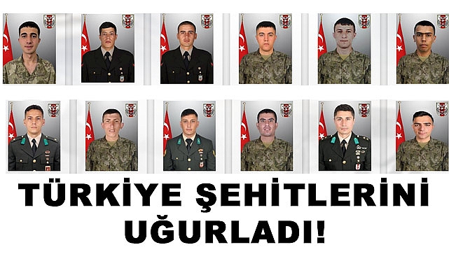 Türkiye, Pençe-Kilit Harekâtı'nda Şehitlerini Uğurladı