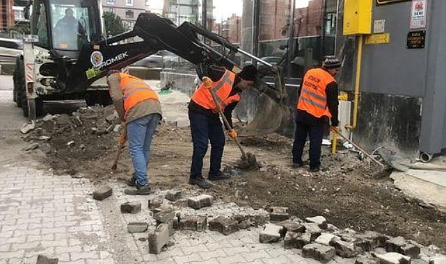 Atakum'da yol çalışmaları son hız devam ediyor