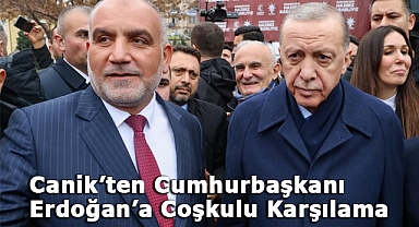 Canik’ten Cumhurbaşkanı Erdoğan’a Coşkulu Karşılama