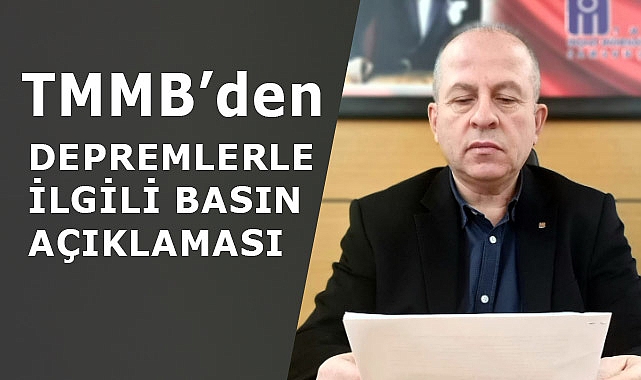 TMMOB İnşaat Mühendisleri Odası'ndan Çağrı: 'Gerekli Tedbirler Alınsın'