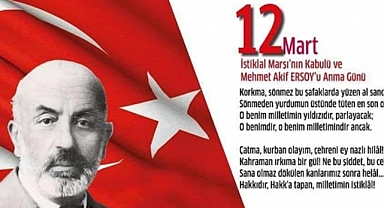 Bafra 50. Yıl İlkokulu'nda İstiklal Marşı ve Mehmet Akif Ersoy'u Anma Günü Etkinliği