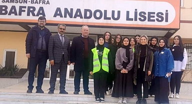 Bafra Kız Anadolu İmam Hatip Lisesi'nden Çevre Dostu Proje: 'Karbon Ayak İzi Peşindeyim'