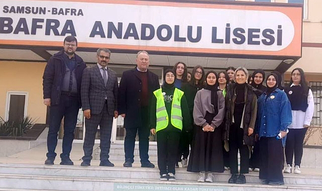 Bafra Kız Anadolu İmam Hatip Lisesi'nden Çevre Dostu Proje: 'Karbon Ayak İzi Peşindeyim'