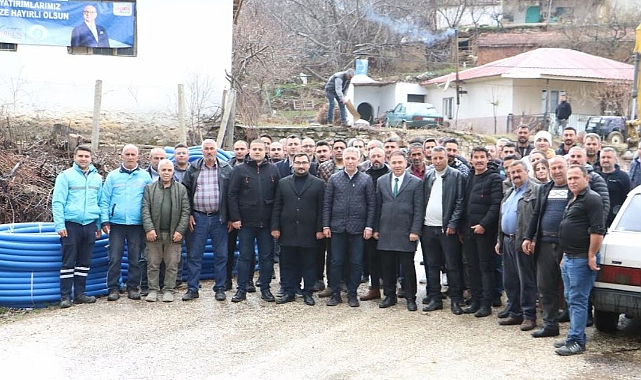 Bahadır’ın 17 Milyonluk 23 Kilometrelik İçme Suyu Şebeke Hattında İlk Kazma Vuruldu