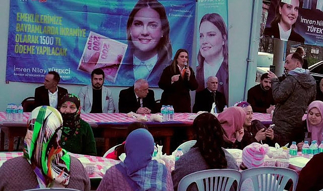 İmren Nilay Tüfekci, Çarşamba’da vatandaşla iftar yemeğinde bir araya geldi
