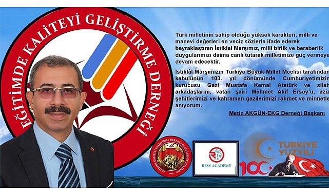 Metin Akgün, İstiklal Marşı'nın kabulüne ilişkin açıklaması yaptı