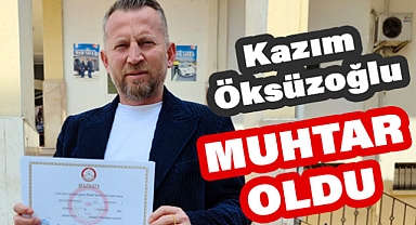 Kazım Öksüzoğlu mazbatasını aldı