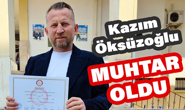 Kazım Öksüzoğlu mazbatasını aldı