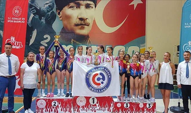Manisa'da Artistik Cimnastik İl Birinciliği Heyecanı Tamamlandı