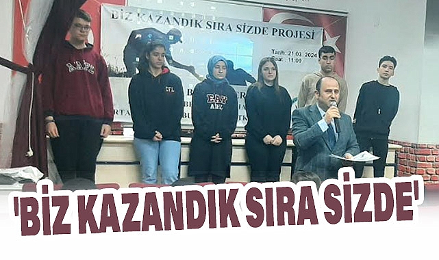 Samsun'da Kazım Karabekir İmam Hatip Ortaokulu'nda 'Biz Kazandık Sıra Sizde' Etkinliği