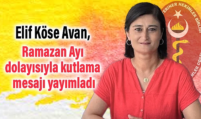 Samsun-Sinop Veteriner Hekimler Odası Başkanı Elif Köse Avan Ramazan Bayramı Mesajı Yayımladı