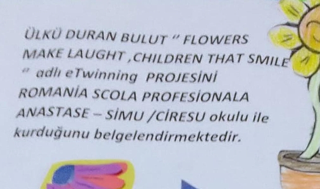Uluslararası eTwinning Projesi: Güldüren Çiçekler, Gülümseyen Çocuklar