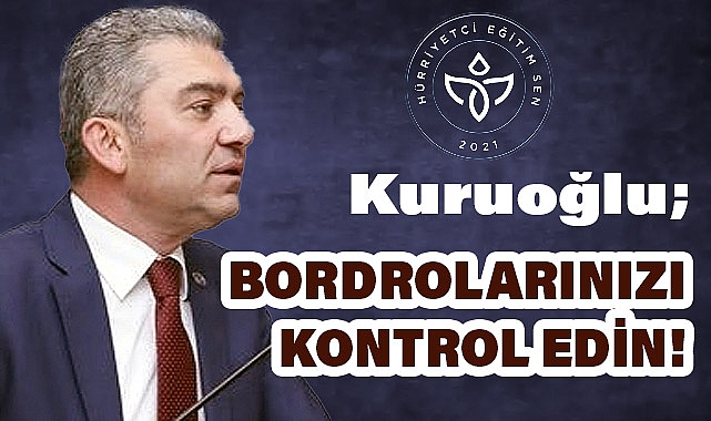 Hürriyetçi Eğitim Sen Genel Başkanı Kuruoğlu'ndan Yolsuzluk İddiası