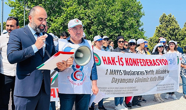 İZMİR HAK-İŞ, 1 MAYIS'I KONAK MEYDANI'NDA KUTLADI