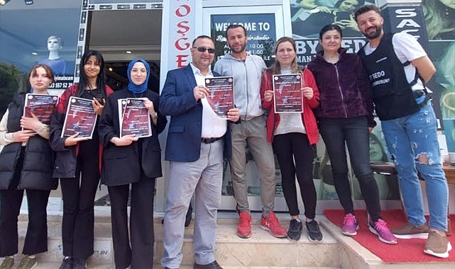 Öğrenciler İlçede Dil Bilincini Geliştirmek İçin Esnaflarla Buluştu