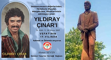Samsunlu Şair ve Yazarlardan Ünlü Türkücü Yıldıray Çınar'ın Anısına Ziyaret