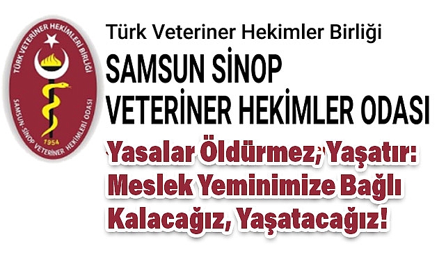 Samsun-Sinop Veteriner Hekimler Odası'ndan Basın Açıklaması